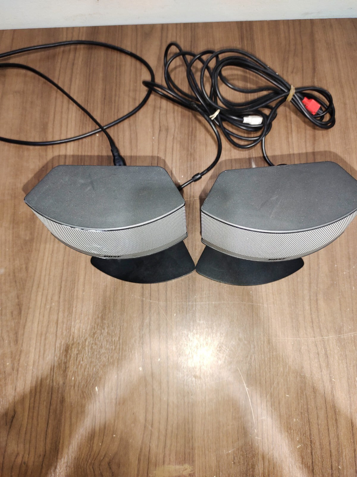 Genuine Bose Companion 5 Multimedia Computer Speakers w/ Stands Left Right 4 Pin