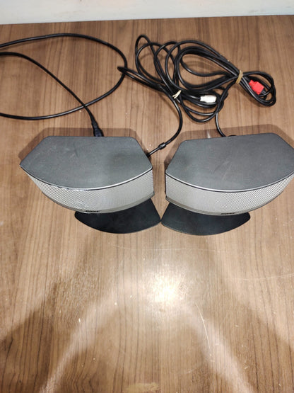 Genuine Bose Companion 5 Multimedia Computer Speakers w/ Stands Left Right 4 Pin