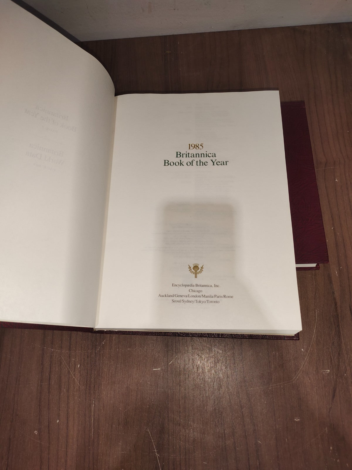 Encyclopedia Britannica Book Year - Set of 3 (1984-1985-1986)