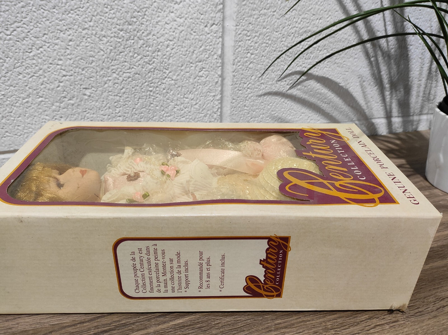 Century COLLECTION GENUINE PORCELAIN DOLL Hand Crafted- Beige