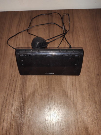 Sylvania "Dual Alarm" AM/FM Clock Radio With 1.8" Jumbo Digits