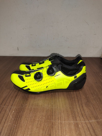 Crono Nylon Cycling Shoes - Neon Green - Size - 39 (EUR)