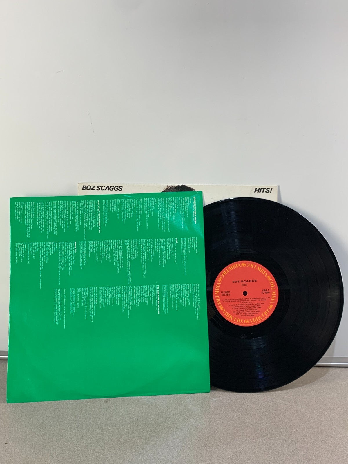 Boz Scaggs - Hits! Vinyl LP 1980) Record Album Columbia