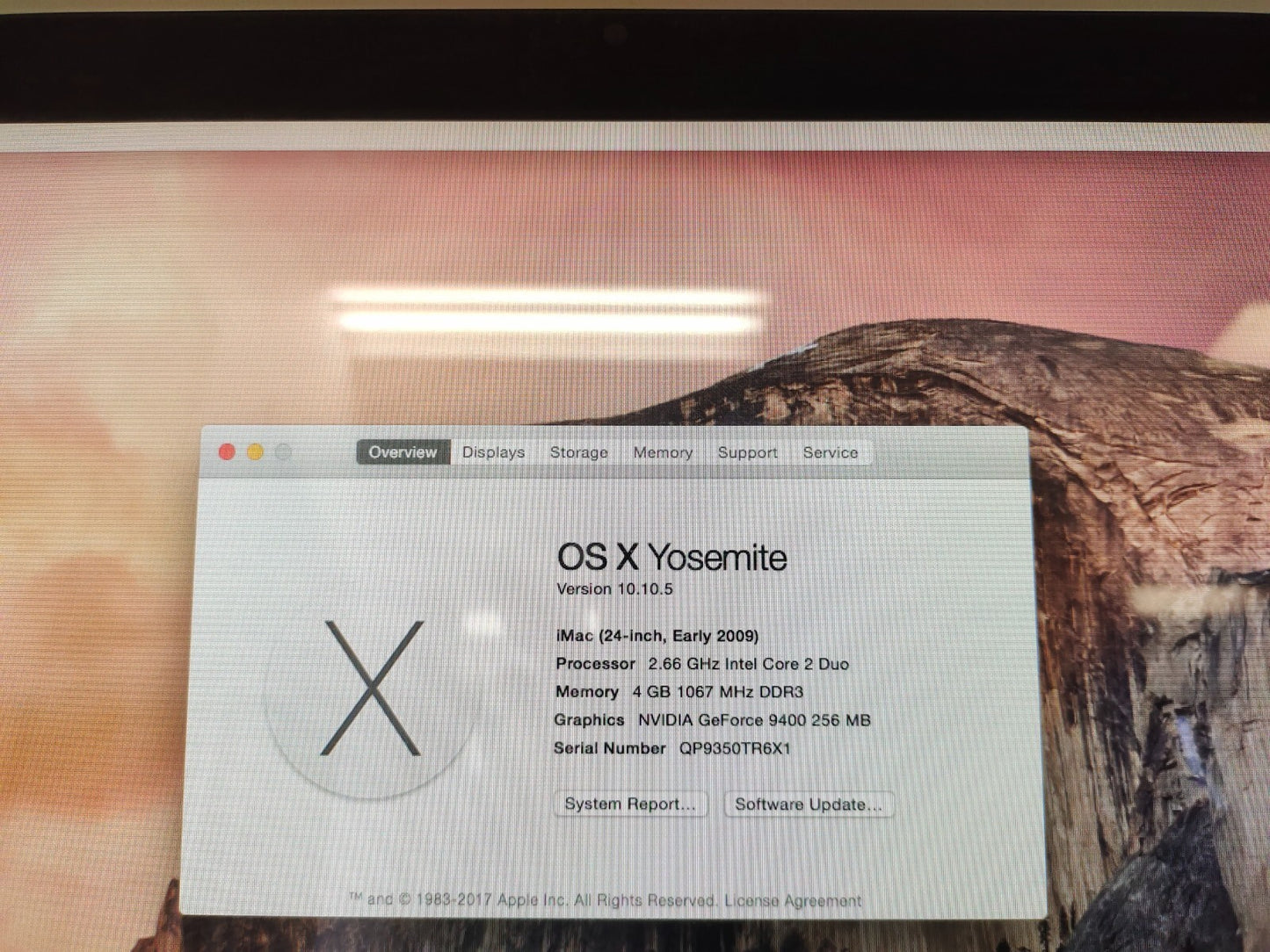 Apple iMac A1225 Early 2009 24" Intel Core 2 Duo 2.8GHz 4GB RAM 1TB HDD