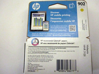 Genuine HP 902 Yellow Ink Cartridge New