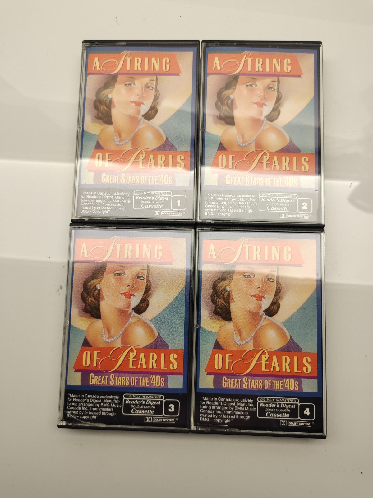 A String of Pearls: Great Stars of the 40s - Reader’s Digest Cassette Tapes