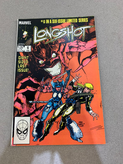 Longshot #6 (1985) VF/NM Final Issue Marvel Mini-Series Mojo & Spiral Classic