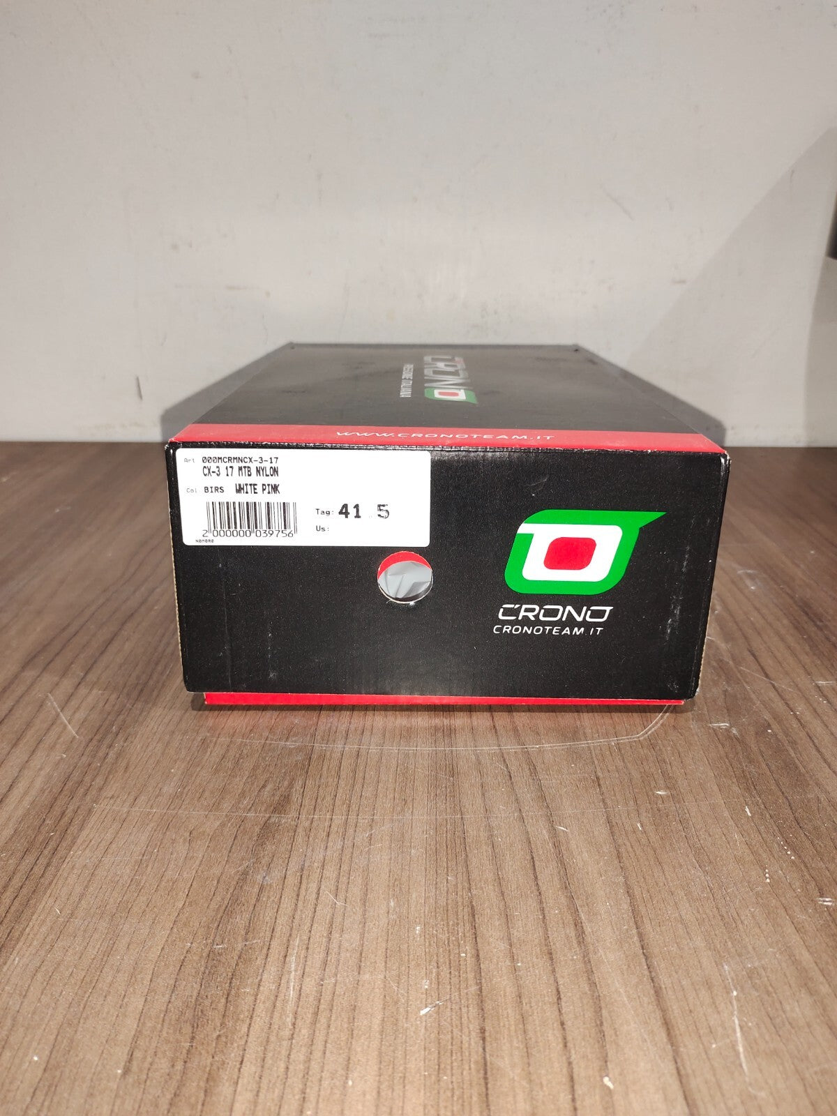 Crono CX-317 Mountain Bike Gravel BMX Shoes - Bris White Pink - Size - 41.5 (EU)