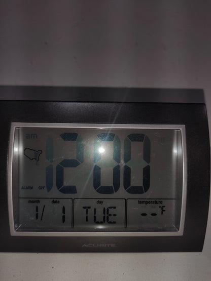 Acu-Rite Battery Operated 7 x 5"  Digital Alarm Clock
