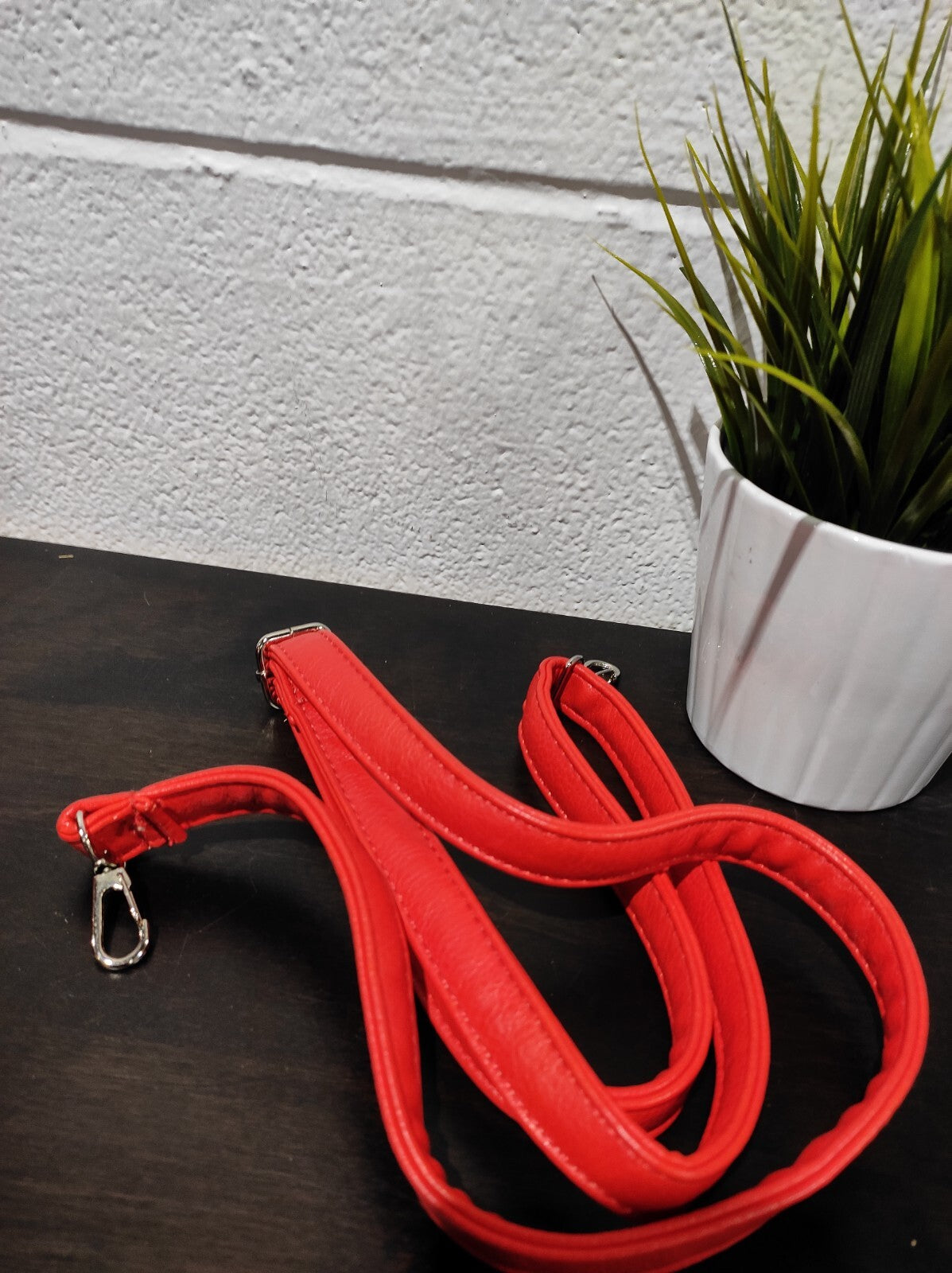 David Jones Red Crossbody/Top Handle Bag with Strap