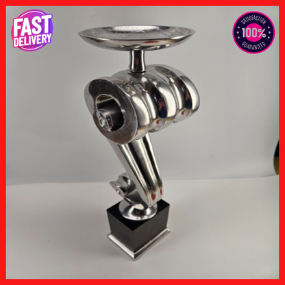 Chintz & Company Nickle Candle Holder Scroll