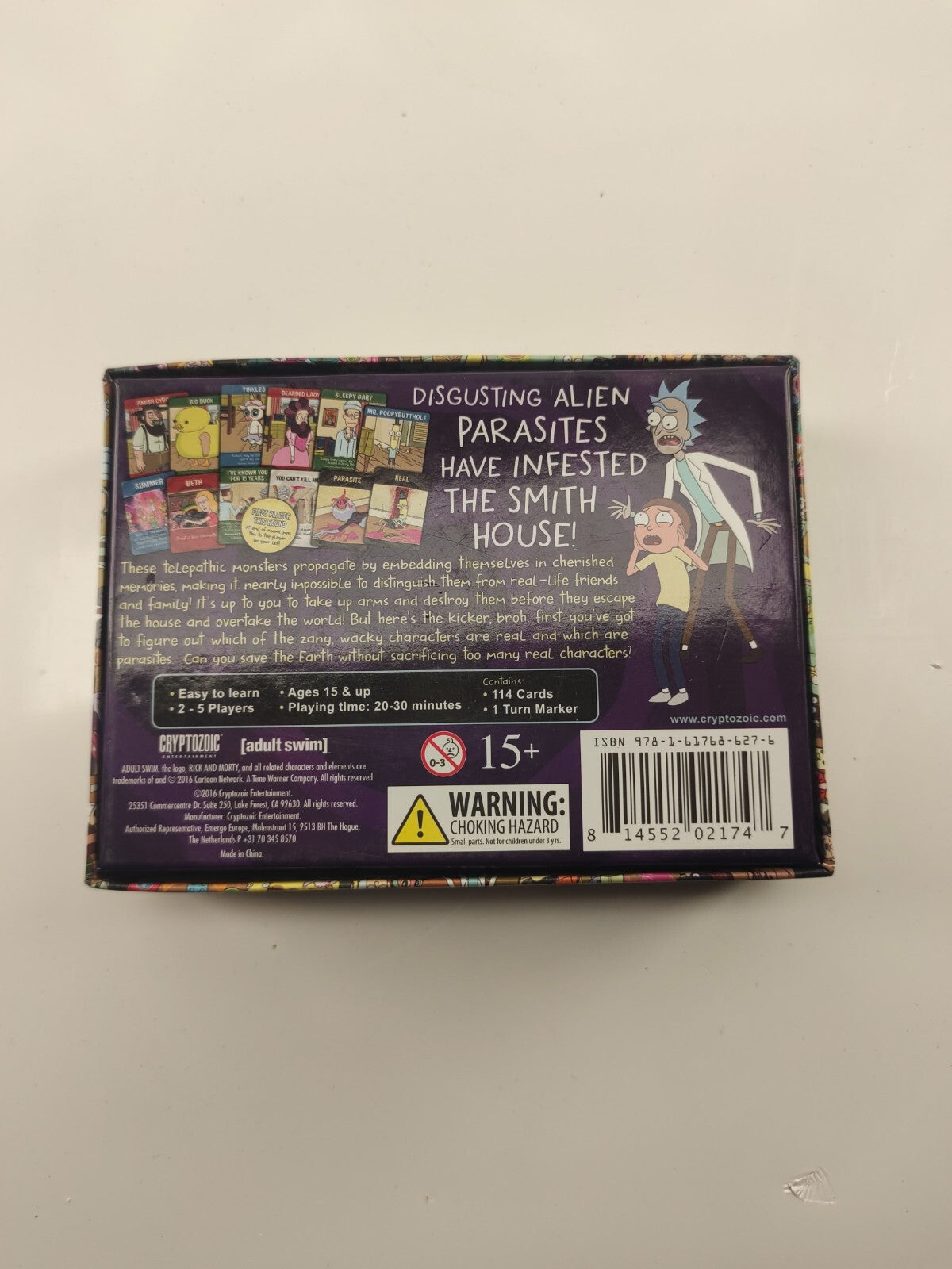 Cryptozoic CZE02174 Rick and Morty Total Rickall Cooperative Card Game