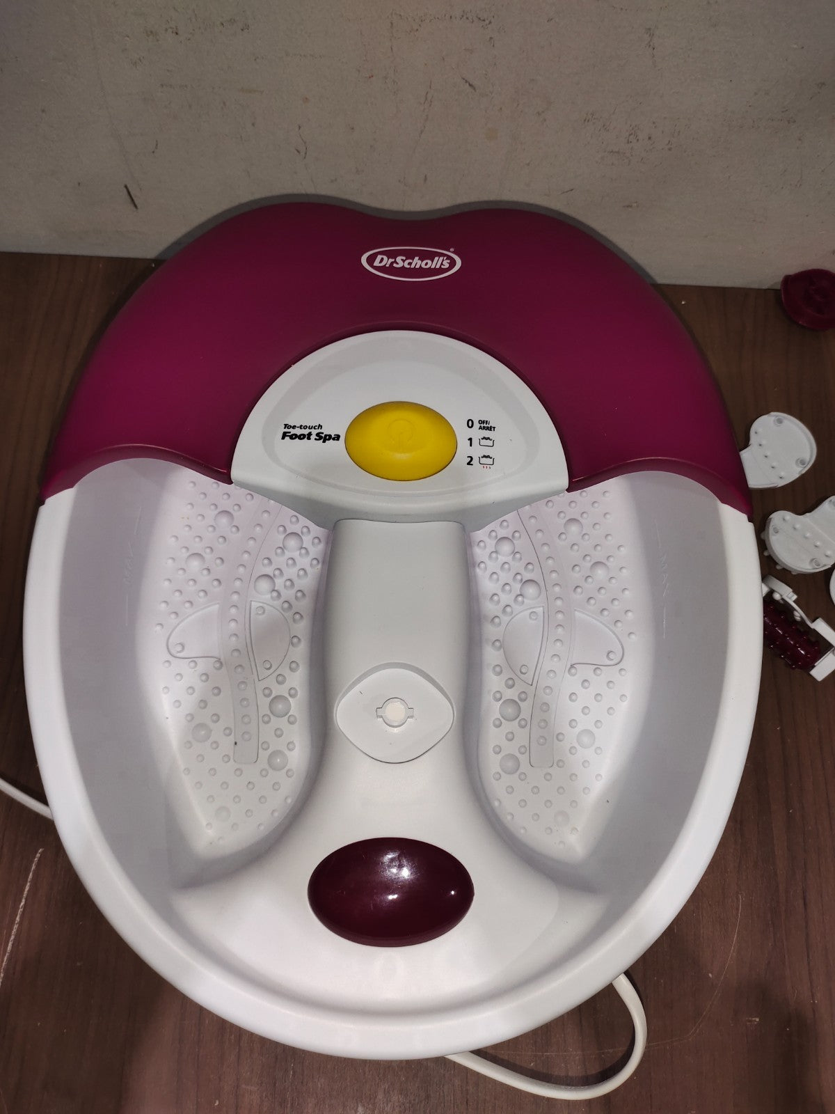 Dr Scholls Bubble Bath Soothing Rolling Foot Spa Plus Massager - DR6622FWM