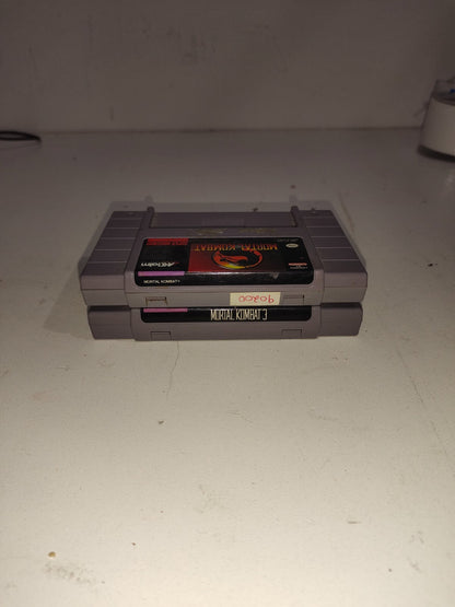 Mortal Kombat 1 & 3 Super Nintendo SNES Original Genuine Game Cartridges