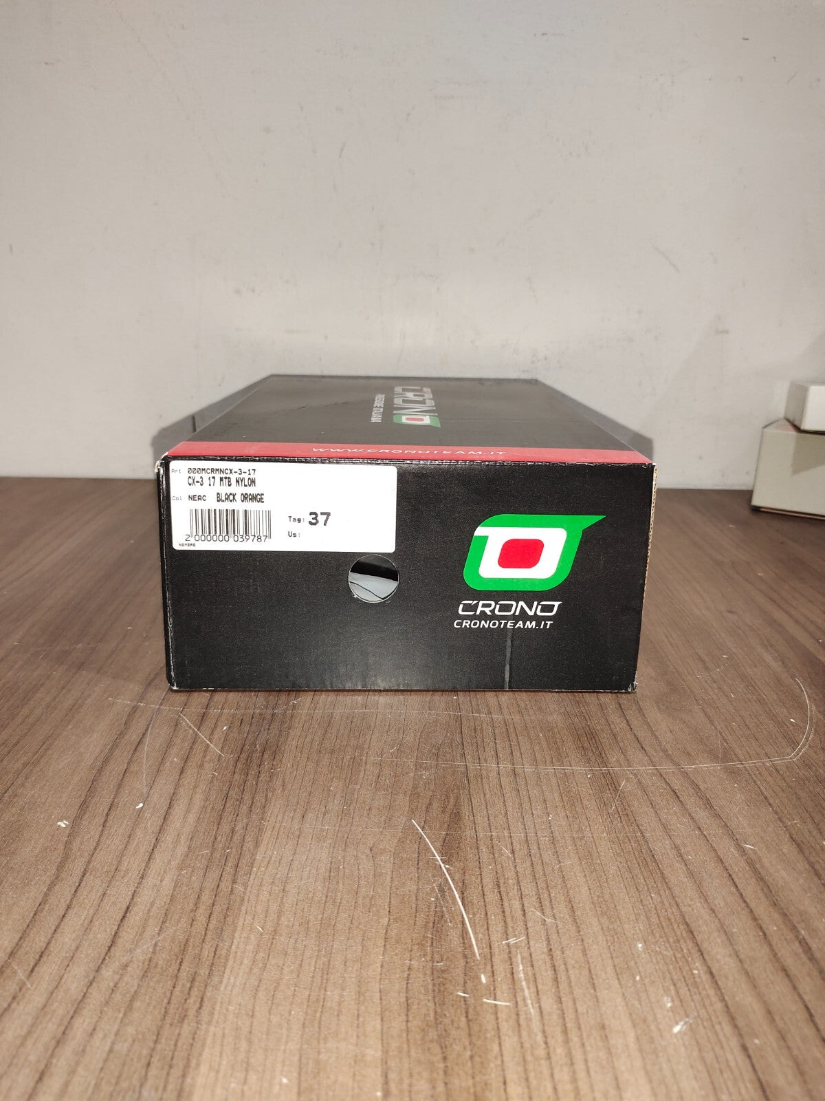 Crono CX-3 17 Mountain Bike Gravel BMX Shoes - Black Orange - Size - 37 (EUR)