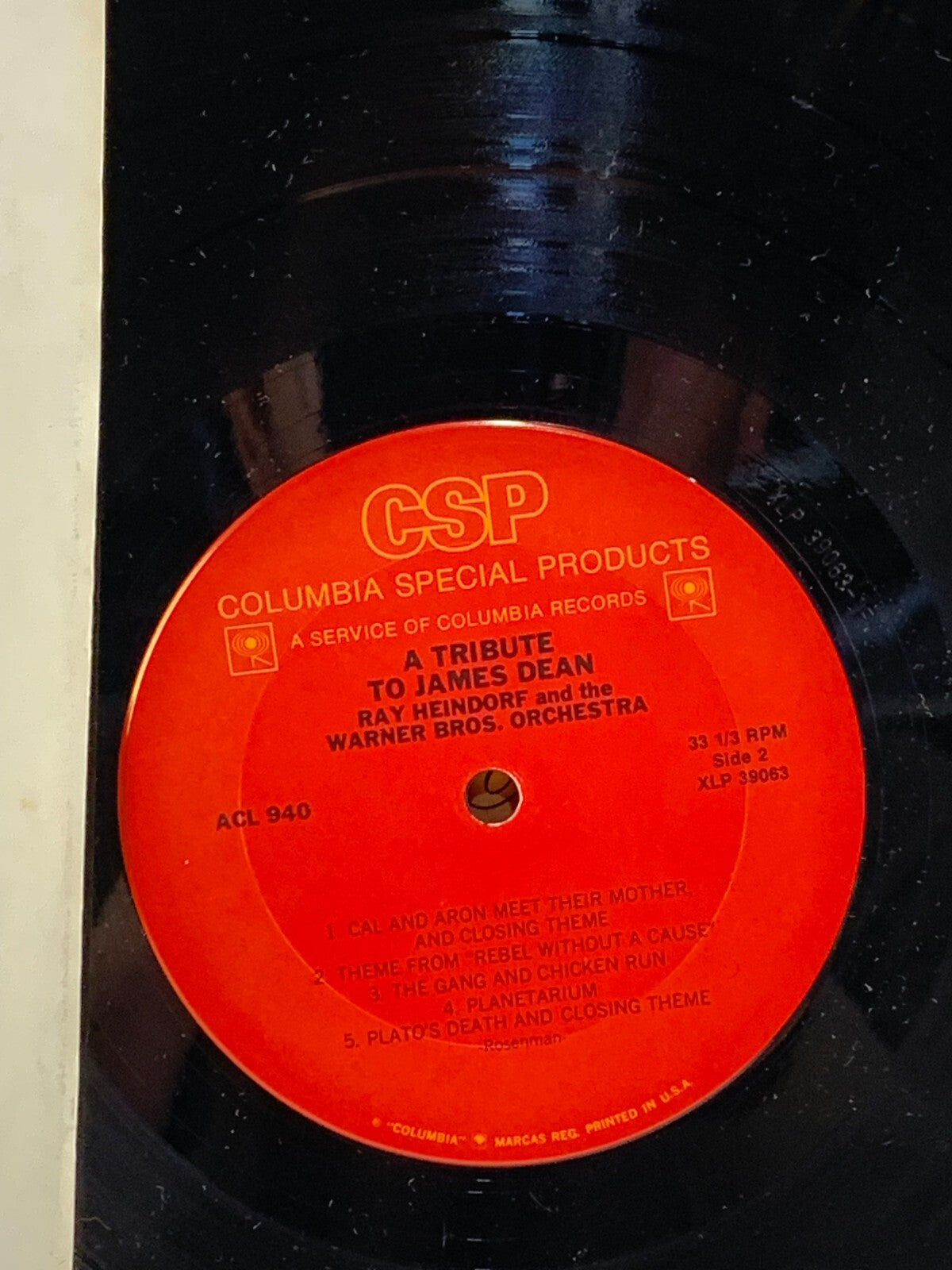 RAY HEINDORF - A Tribute To James Dean ACL 940 1957 Lp (Collectors series)