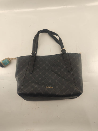 Nine West Bag Purse Black Striped