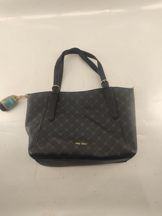 Nine West Bag Purse Black Striped