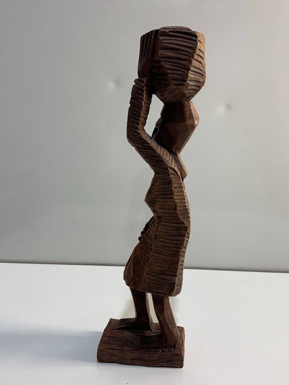 Wooden Carved Haitian Woman