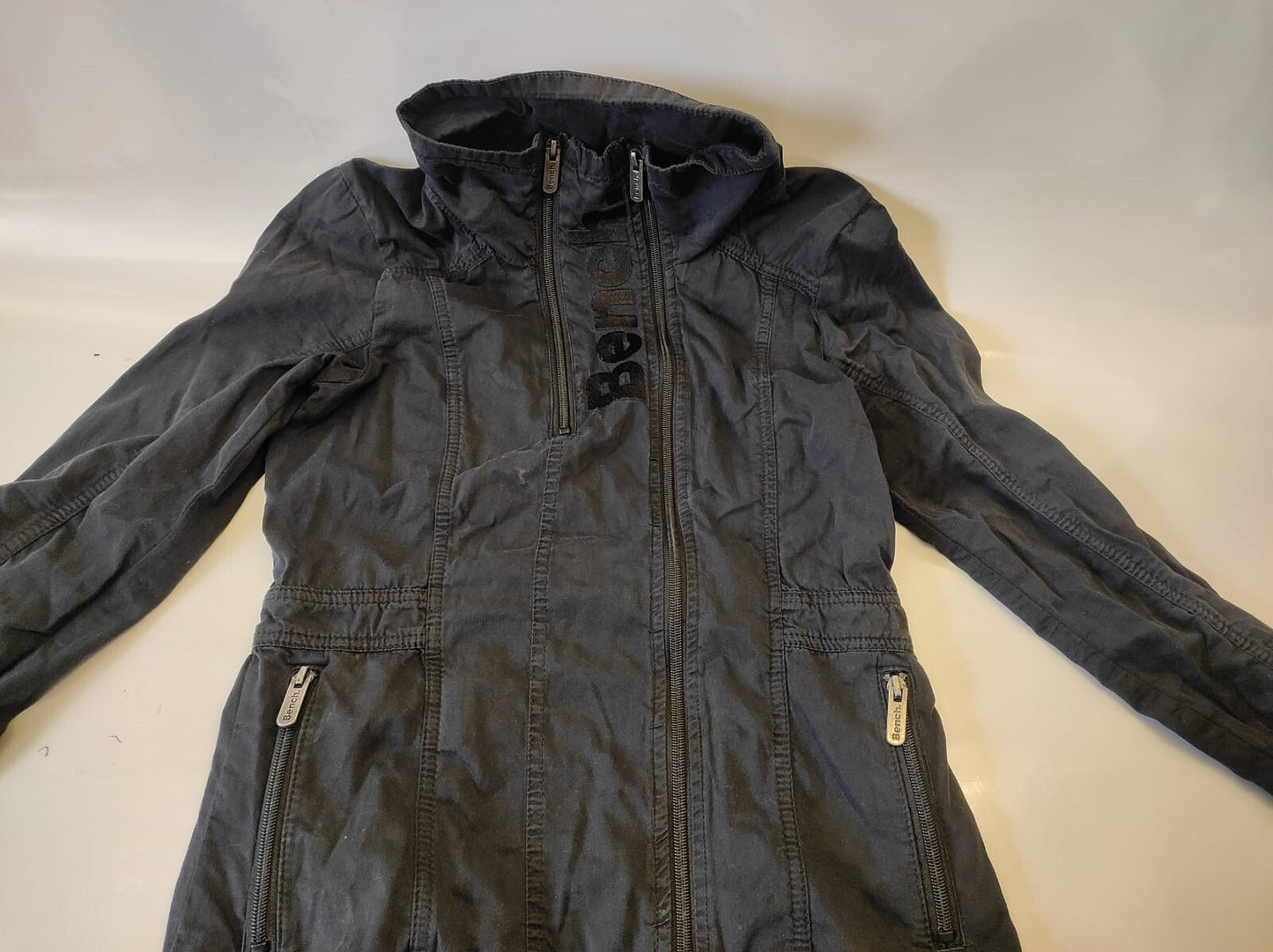 Bench Jacket S Black Fleece Lined Long Sleeve