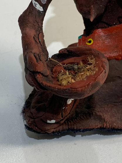 Aboriginal Man with herb bowl Australian Folk Art