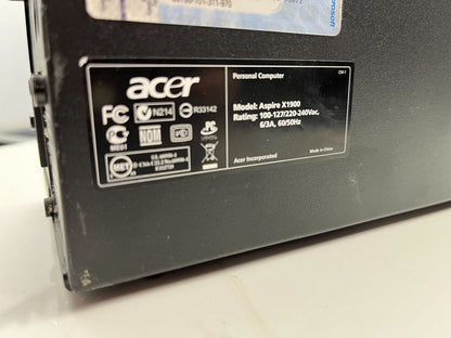 Acer Aspire X1900 SFF PC Pentium E5700 @ 3.00 GHz 3GB RAM 1TB HDD Windows 10