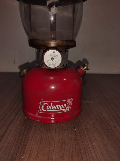 Vintage 1966 Coleman Red Model - 200 - T66 Coleman Lantern Camping