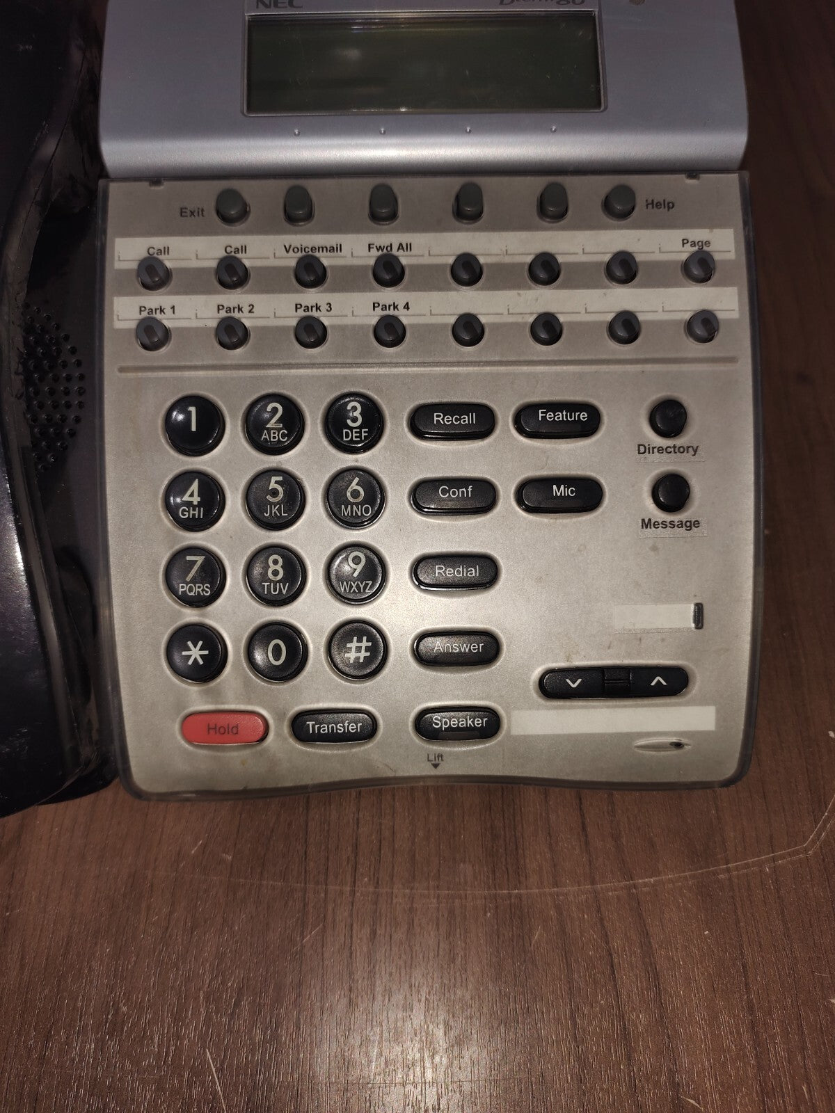 NEC DTH-16D-2(BK)TEL 780575 Dterm 80 Telephone Business Phone Silver - 1