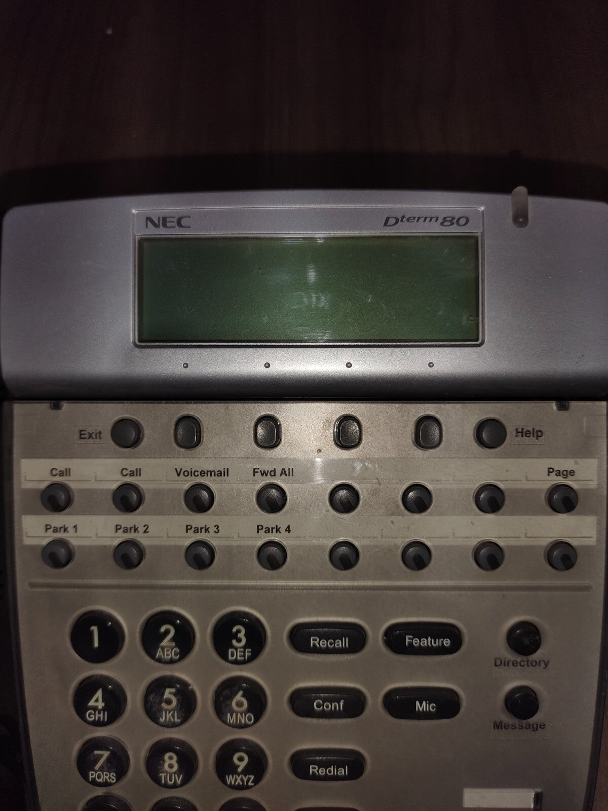 NEC DTH-16D-2(BK)TEL 780575 Dterm 80 Telephone Business Phone Silver - 4