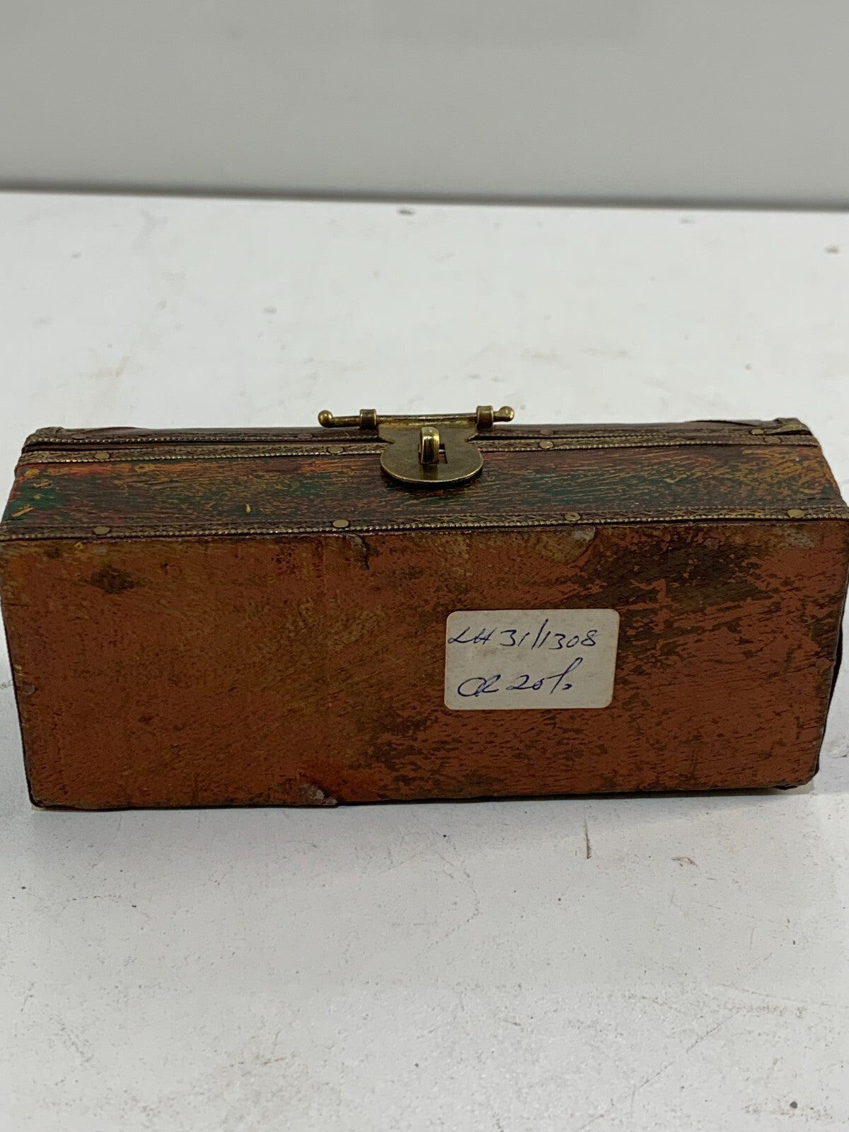 Vintage Look Wooden Jewellery Box With Brass Fittings Beautiful Work