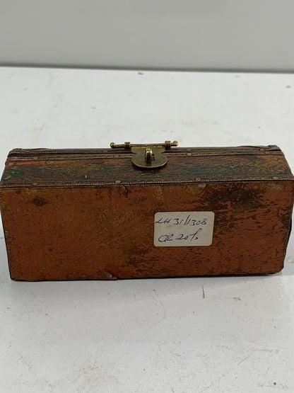 Vintage Look Wooden Jewellery Box With Brass Fittings Beautiful Work
