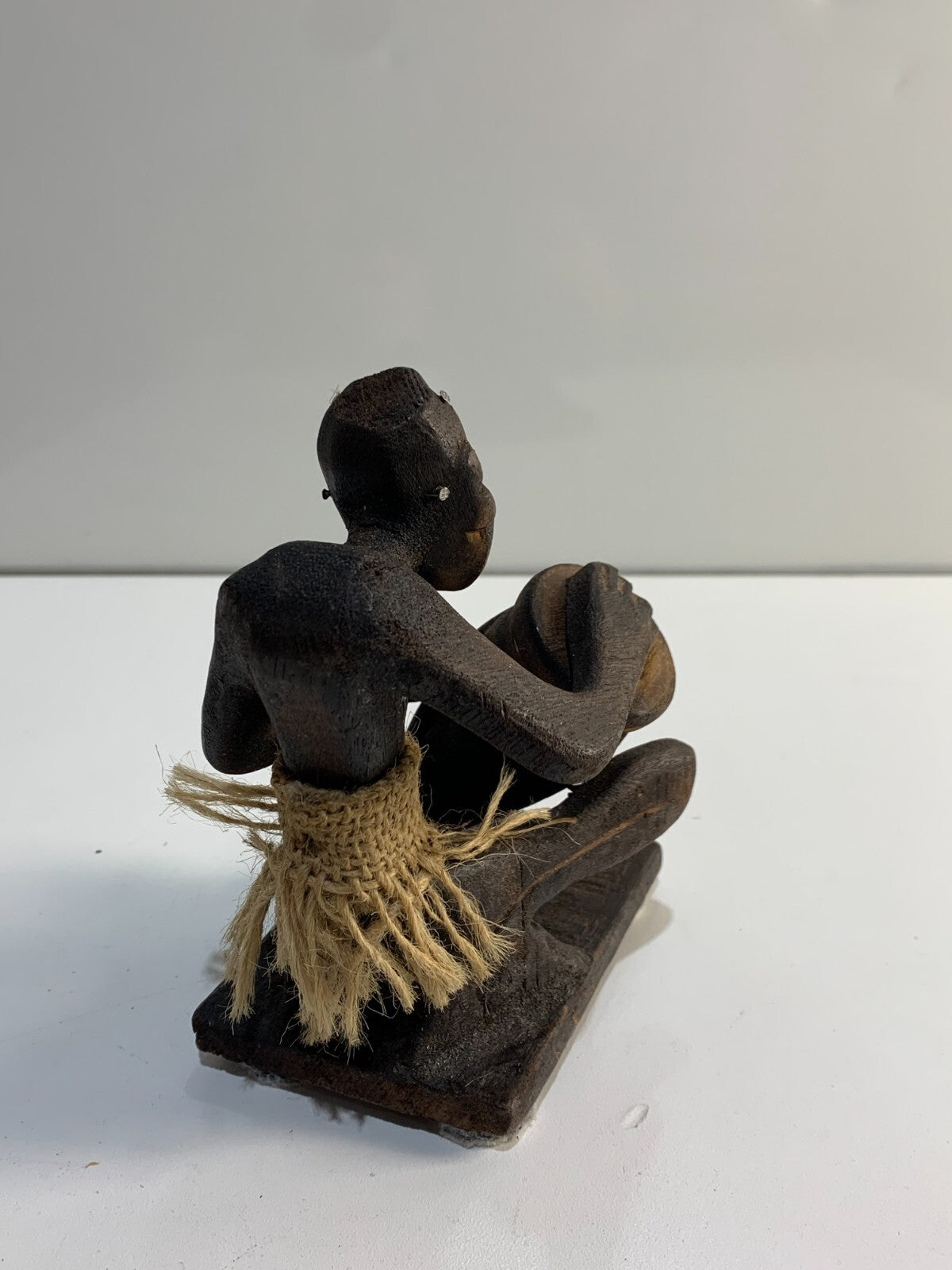 Vintage African Wooden Demon Figurine, 5 1/2" Tall