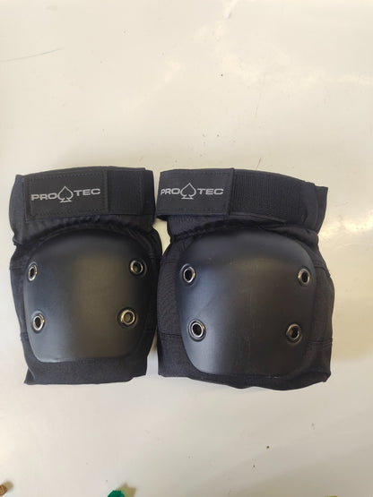 ProTec Spade Series Sports Protection Knee/Elbow Pads - Black