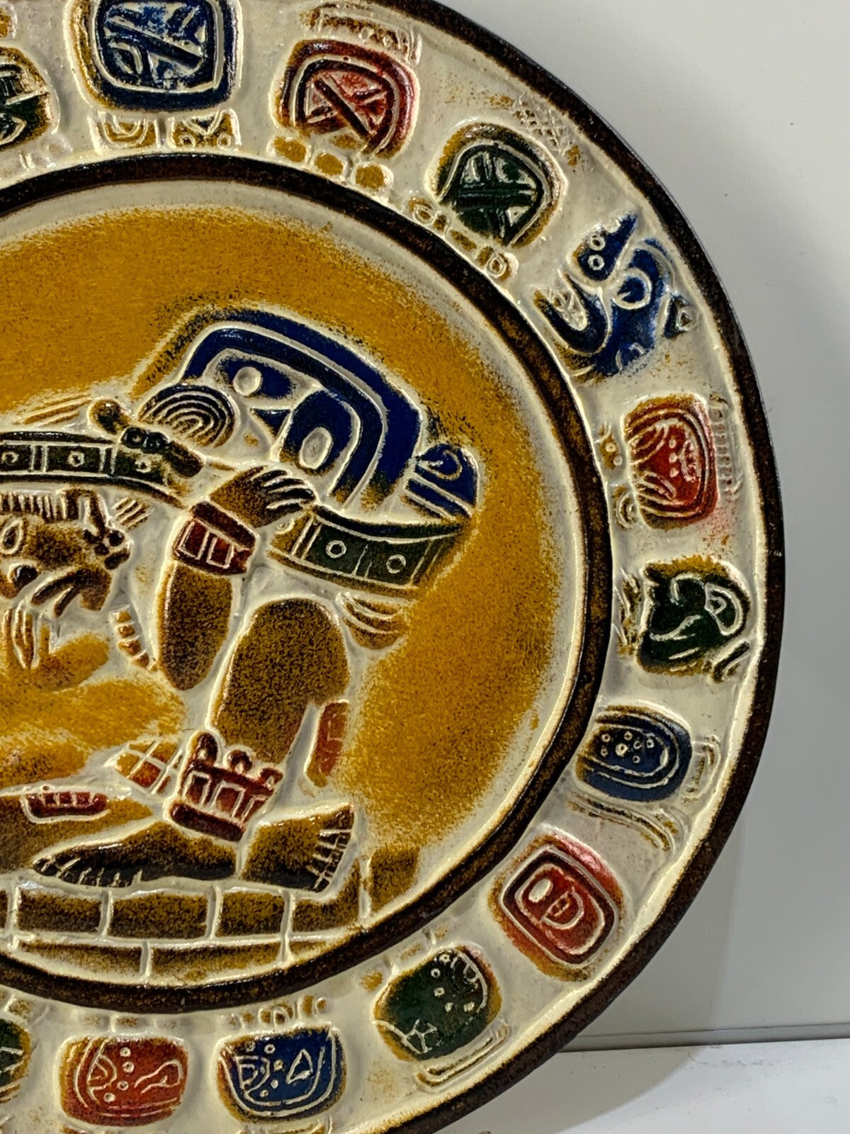 Aztec Clay Calendar Mexican Crafts Z707