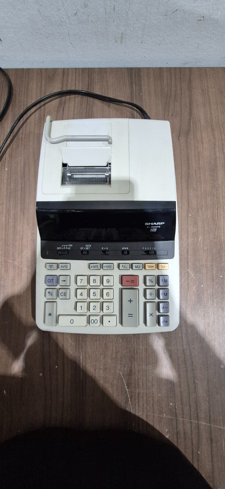 Sharp EL-2630PII 12-Digit Printer Calculator Adding Machine 10-Key