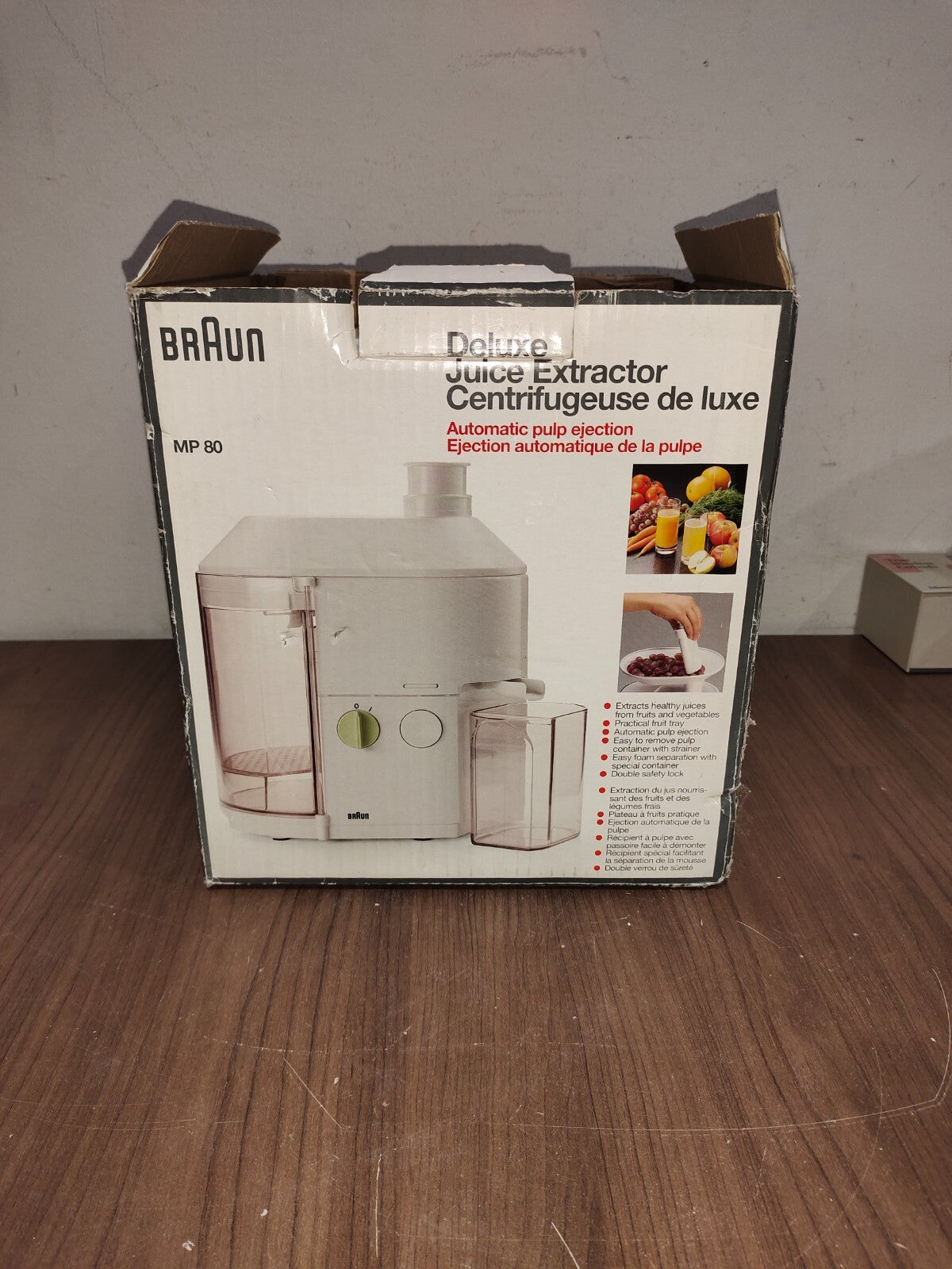 Braun Multipress Automatic Juicer 4290 MP80 Centrifugal Germany - Tested/Working