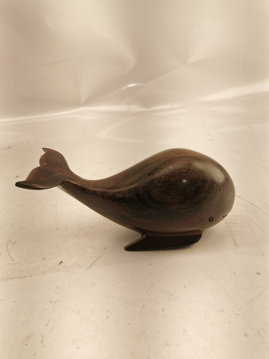 Beautifully Hand Carved Ironwood Whale.