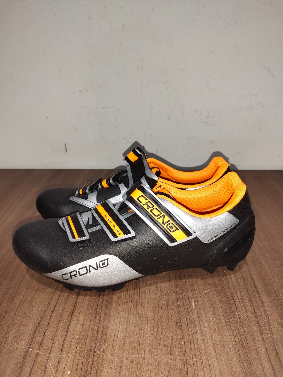 Crono MTB NYLON Black/Orange BMX Shoes - Size - 44.5 (EUR)