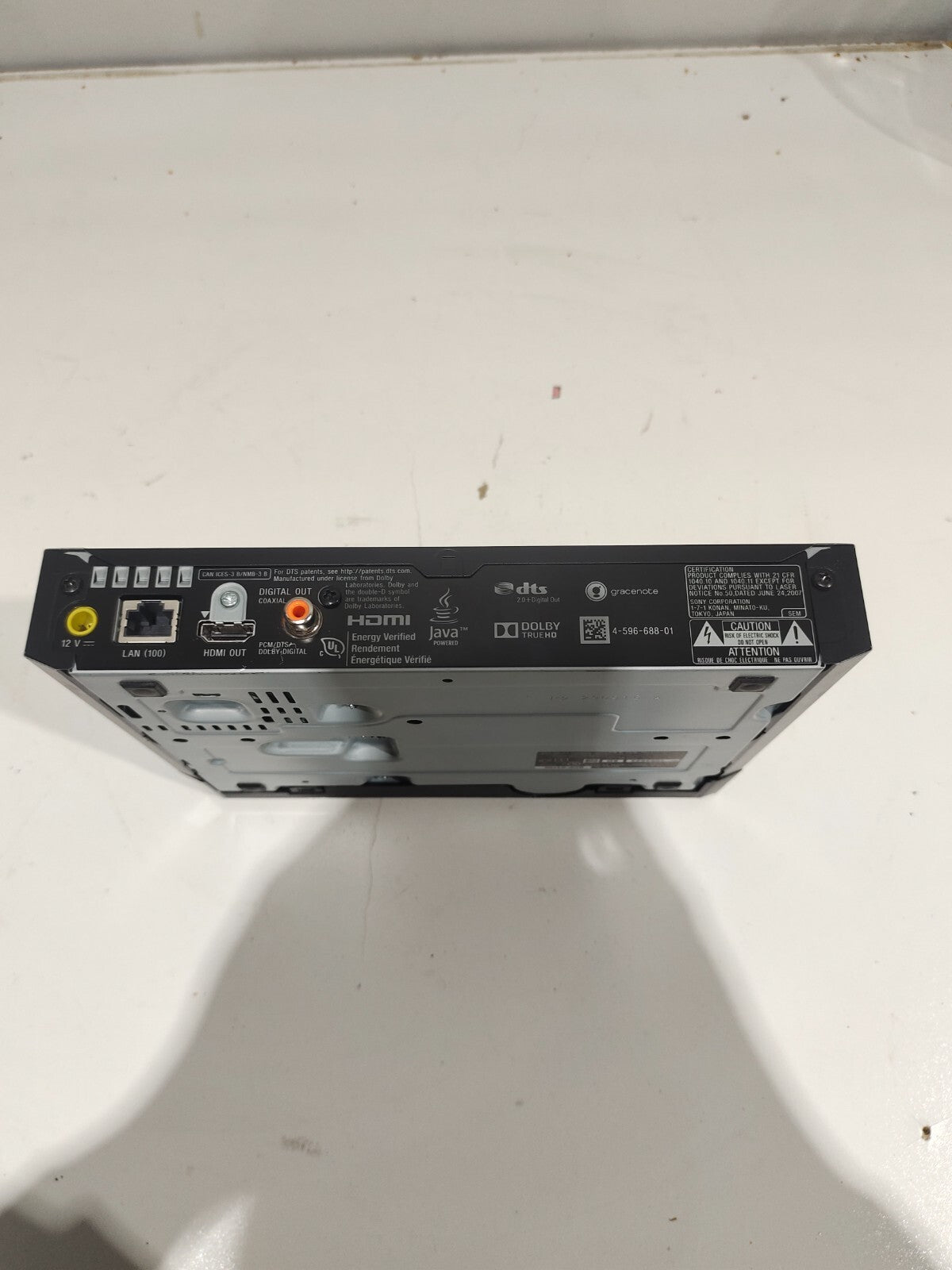 Sony BDP-S3700 DVD Blu-Ray Player - No Power Cord