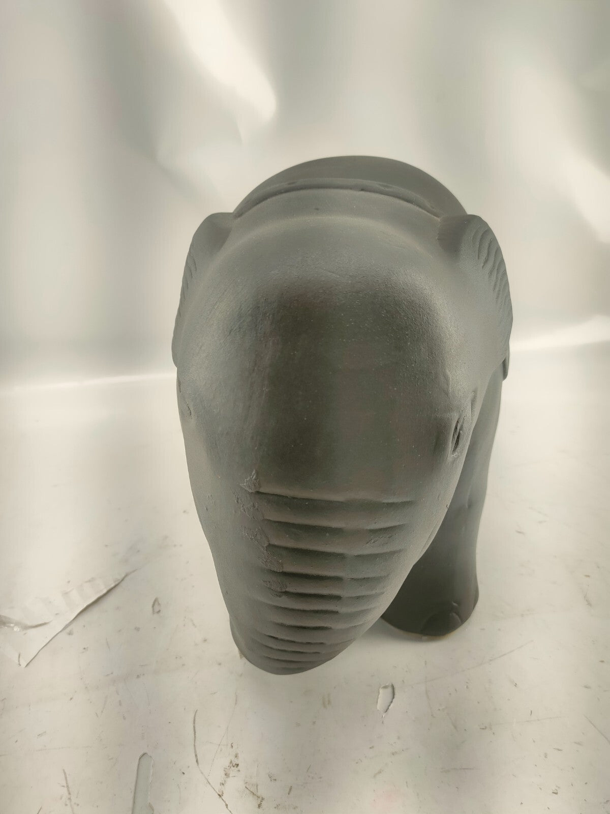 Gypsum Elephant Figurine