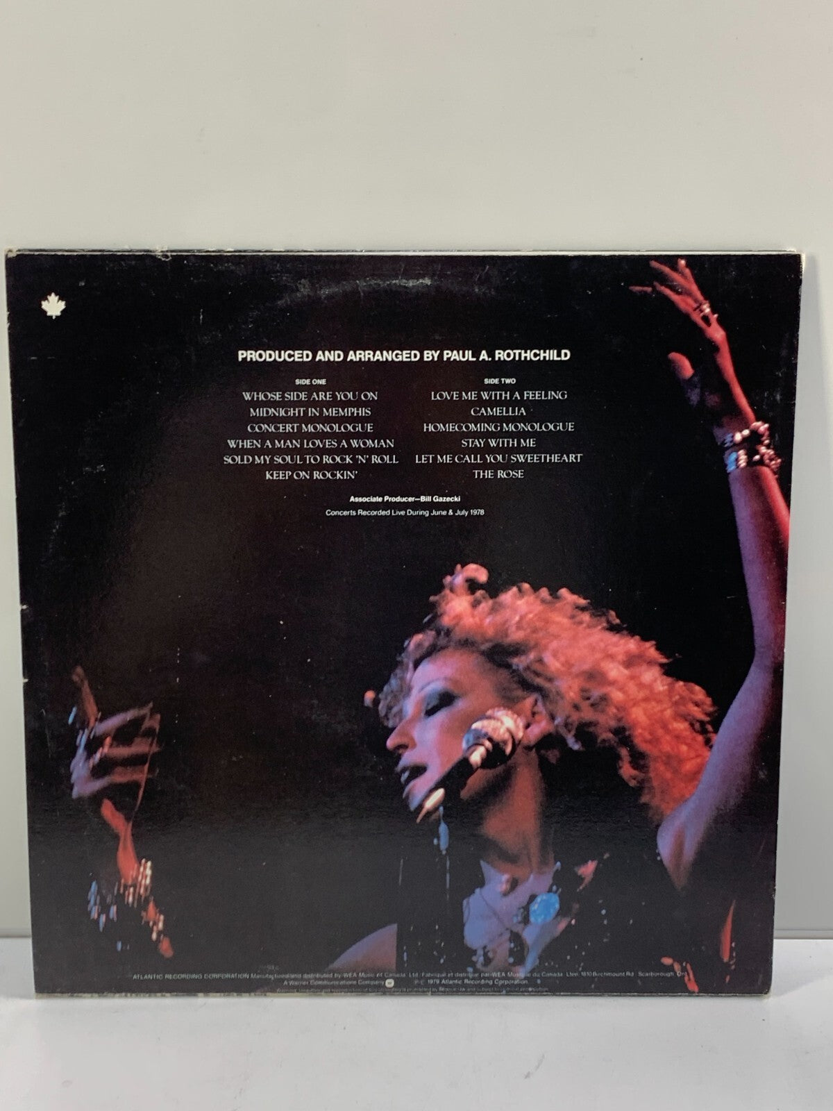 BETTE MIDLER - The Rose Movie Soundtrack SD 16010 Vinyl Record LP