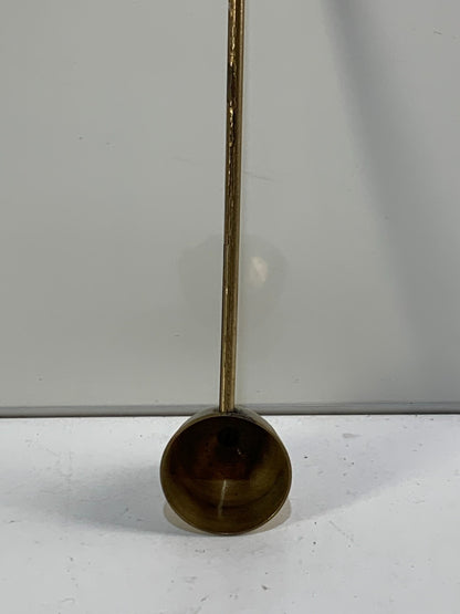 Vintage Brass Candle Snuffer Solid Engraved Design Handle Ornate