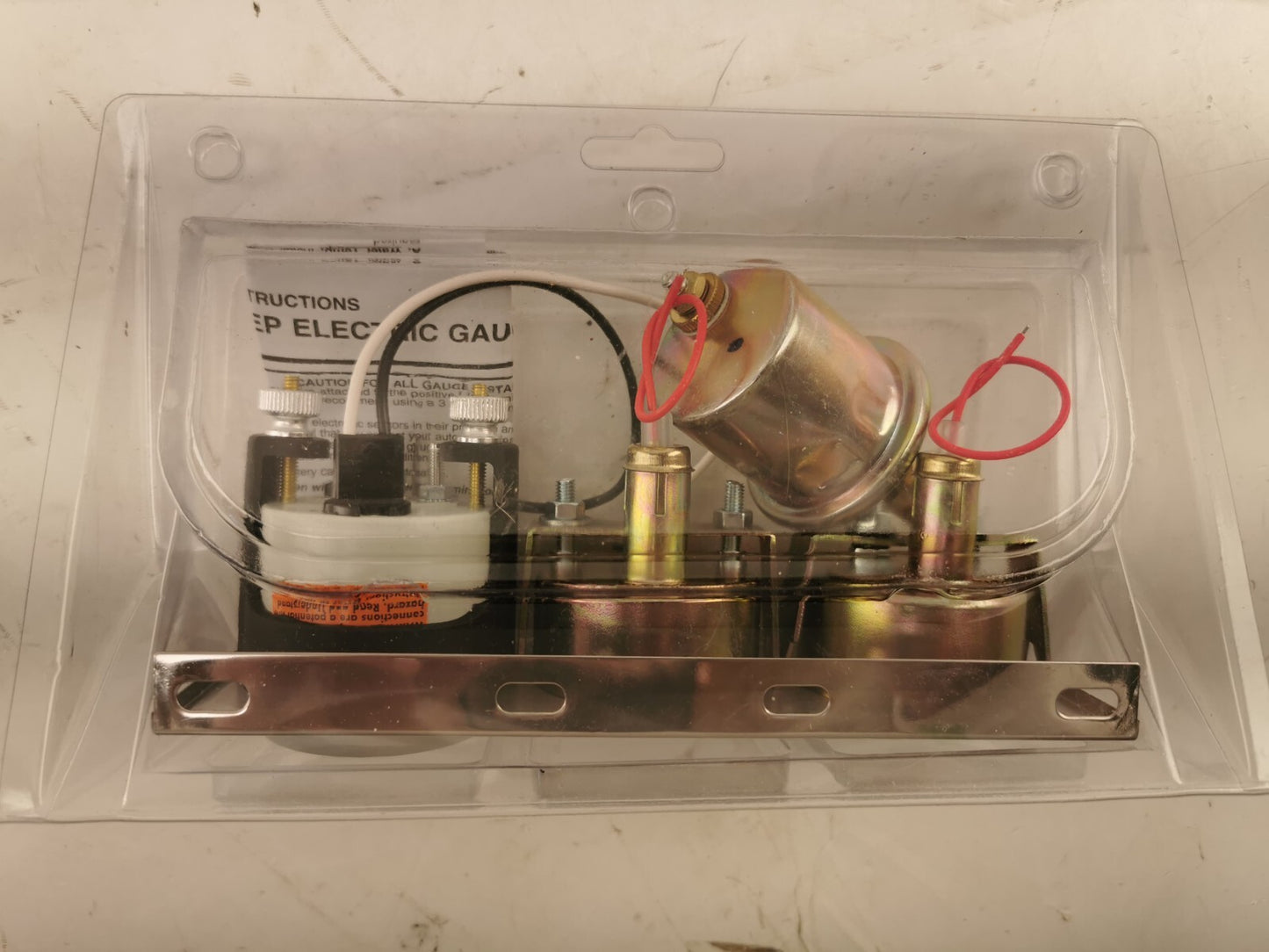 Chrome Triple Gauge Pod with 2 Oil pressure Gauges and Vacuum Gauge