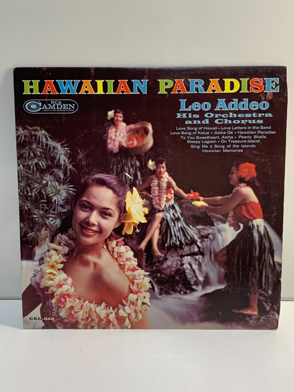 LEO ADDEO AND HIS ORCHESTRA Hawaiian Paradise LP RCA Camden CAS-853 vinyl album