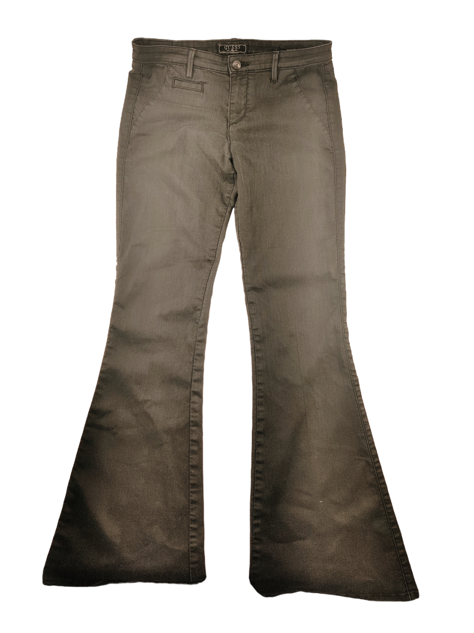 Guess Y2K Low Rise Flared Black Jeans Women's Size 28