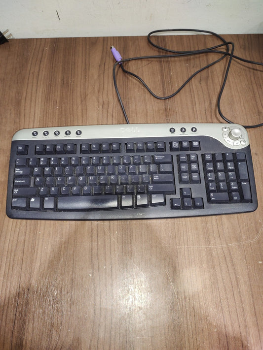 Vintage DELL Multimedia Windows Desktop PS/2 wired Keyboard RT7D30
