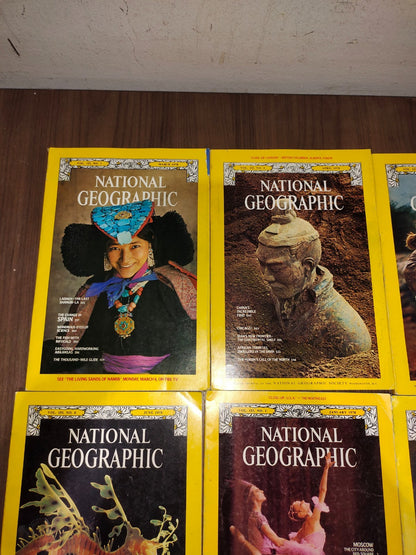 National Geographic - 1978 - January-June - Case Faux Leather - Magazines