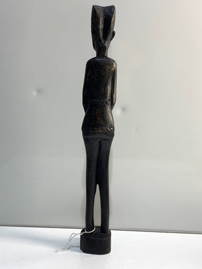 Vintage Besmo Kenyan Carved Woman