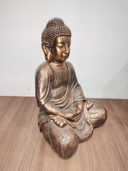 Garden And Home Decor Buddha Statue Showpiece - Wooden