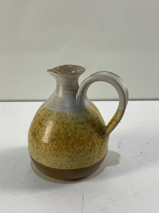 Woodfired Pottery Pitcher with Melted Glass
